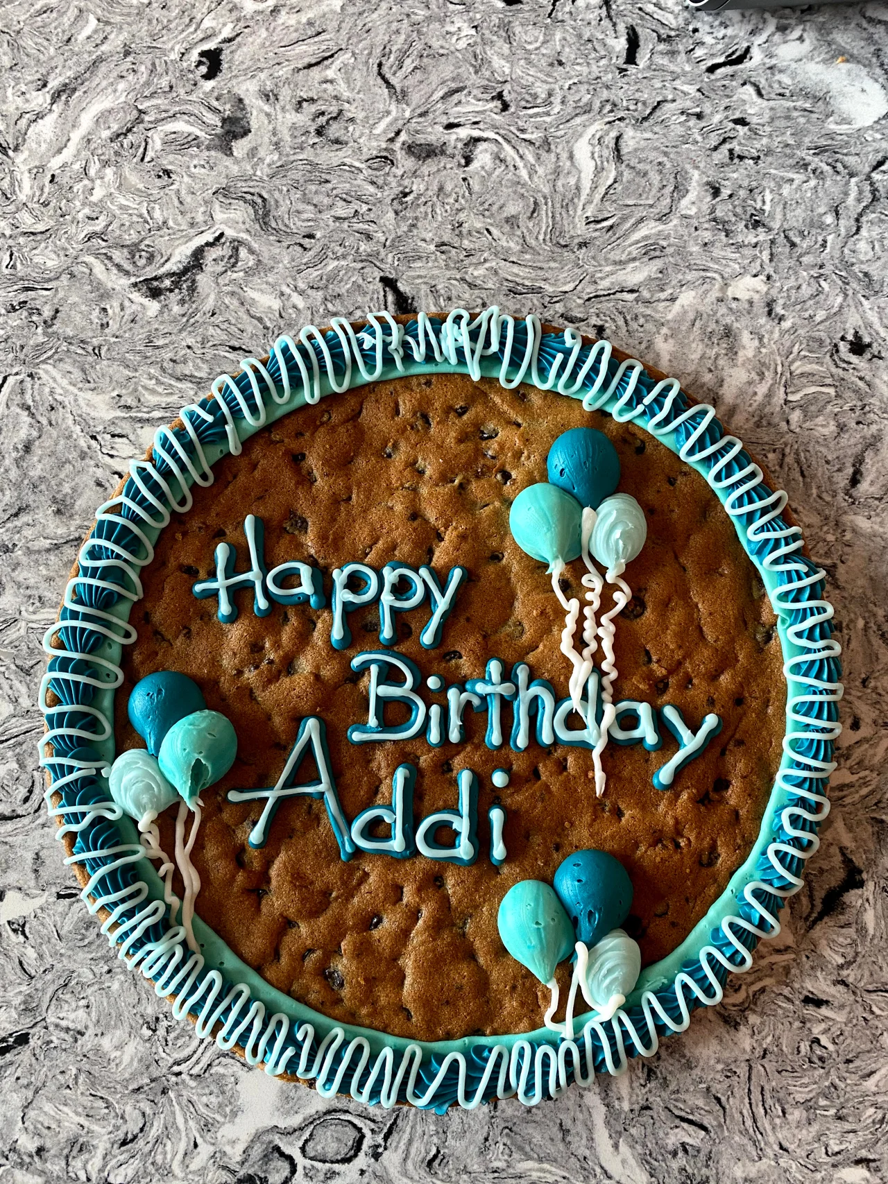 birthday cookie cake