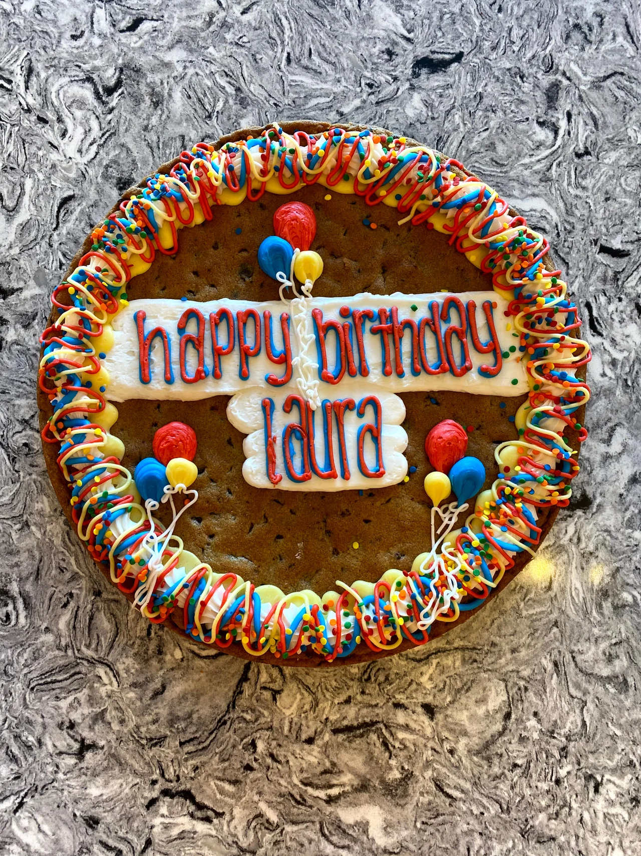 birthday cookie cake